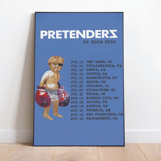 Discover The Pretenders 2024 Tour Poster