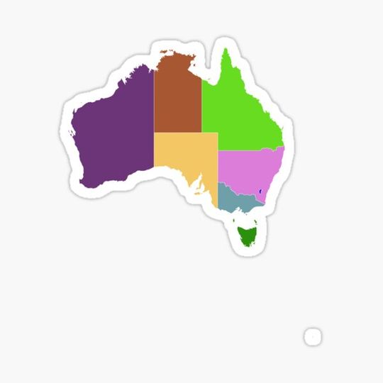 Discover Australia Color Map