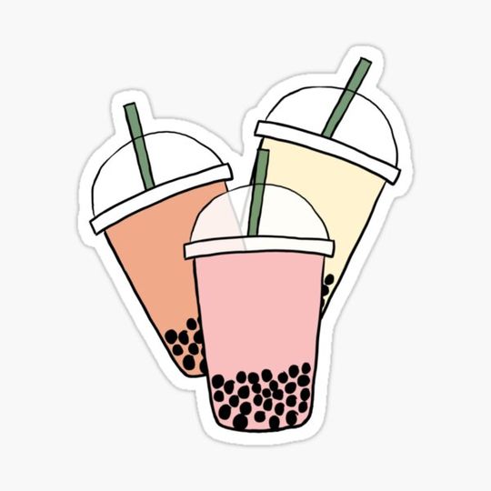 Discover boba sticker