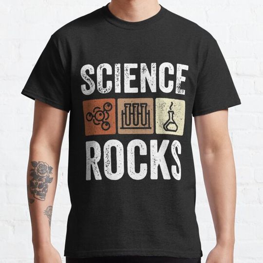 Discover Science Rocks Student Teacher Scientist Humor Vintage Lab