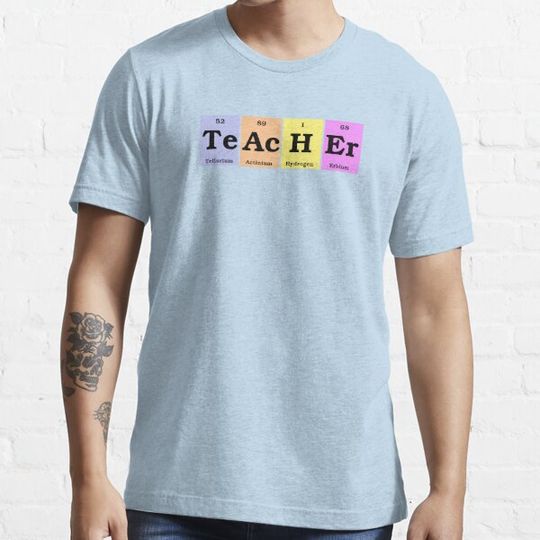 Discover Teacher Science Symbols T Shirt