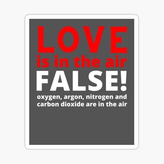Discover Love is in the air funny science design
