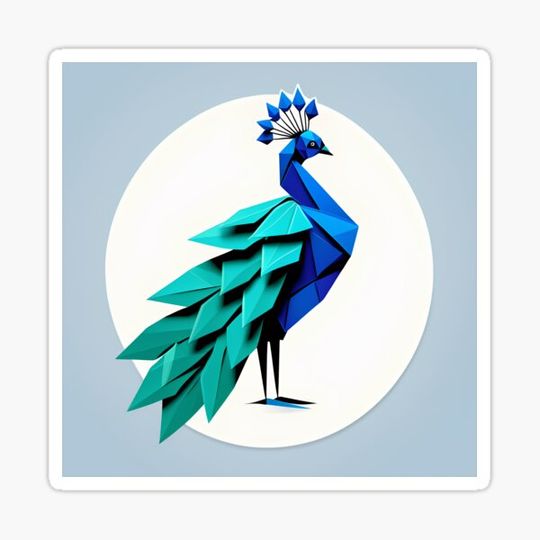 Discover Origami peacock