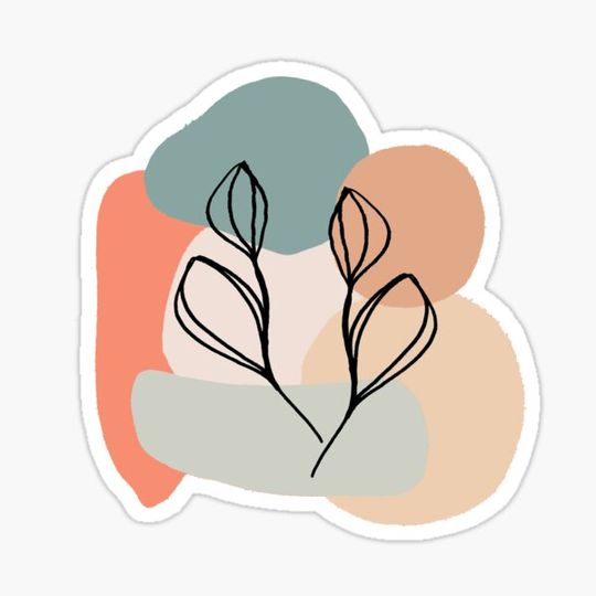 Discover Black leaves and pastel background