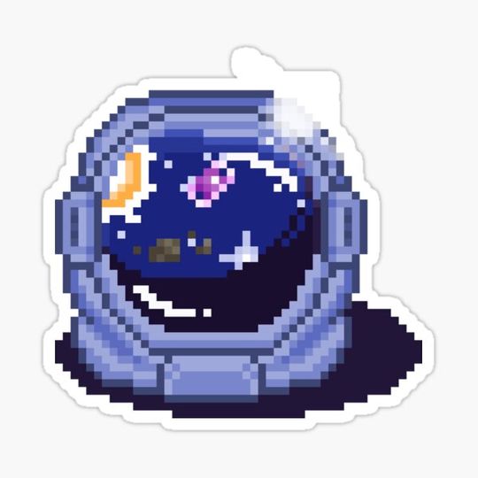 Discover Pixel Art Astronaut Helmet