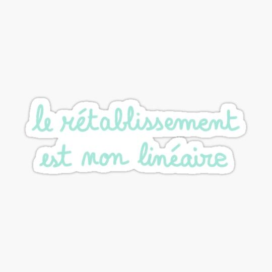 Discover Recovery is non-linear, chalk (light blue, white background)