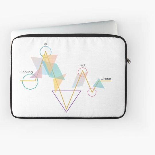 Discover Healing is not Linear Laptop Sleeve