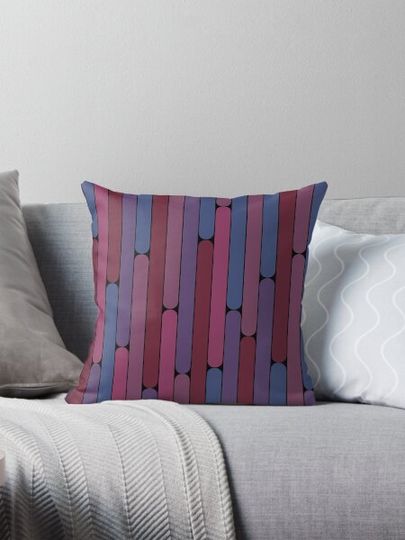 Discover Damson Color Linear Pattern