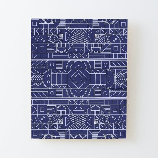Discover Blue linear geometric pattern