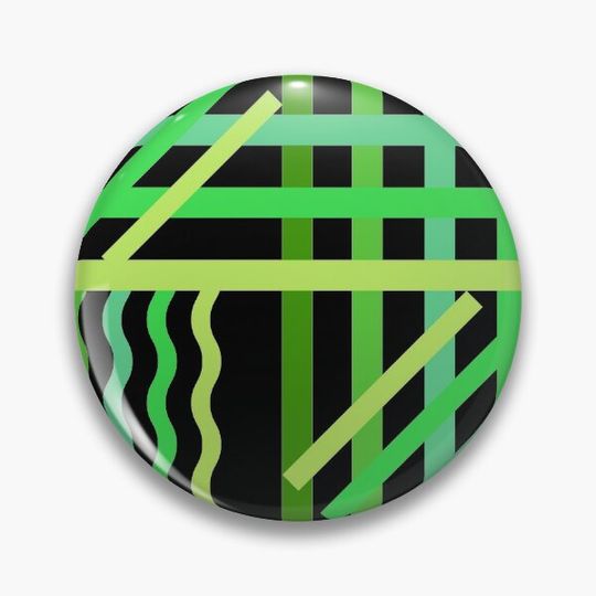 Discover geometric lines deco green