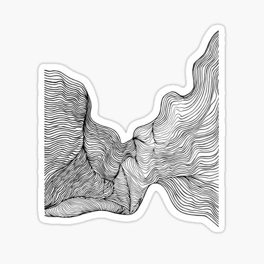 Discover Minimalistic Waves Line Artwork