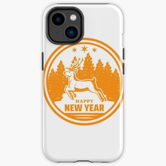 Discover Monochrome reindeer newyear art