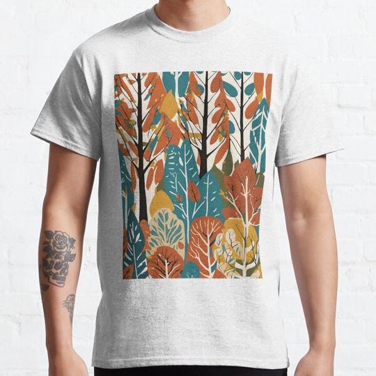 Discover Can't see the wood for the trees. Graphical illustration.