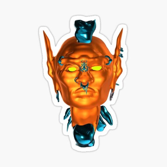 Discover pierced orange alien