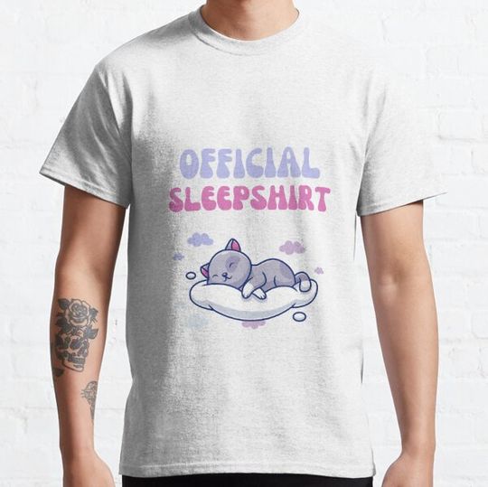 Discover  Sleeping Shirt | Sleepshirt | Cat Sleeping Shirt