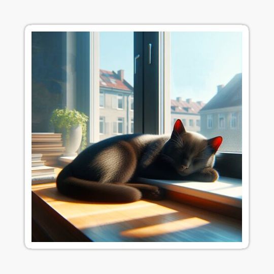 Discover sleeping cat.