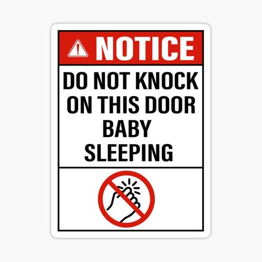 Discover Do not Knock Signs Baby Sleeping