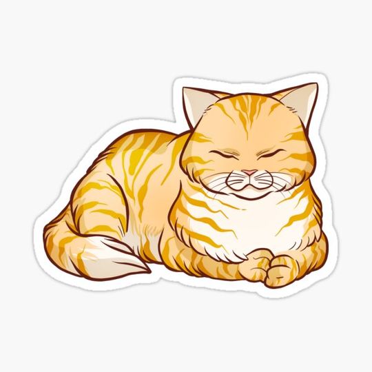 Discover Sleeping Ginger Cat