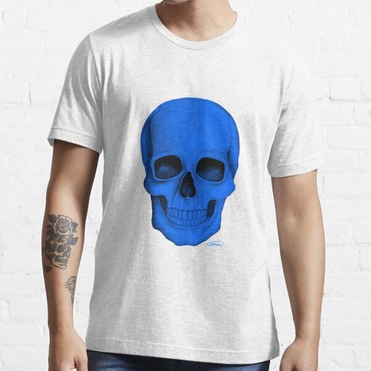 Discover Blue Skull (On White Background)