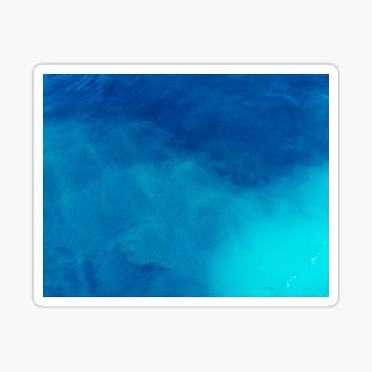Discover beautiful light blue ocean water tropical