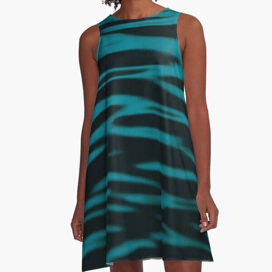 Discover ocean waves fluorescent pattern