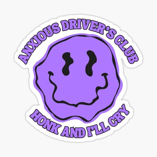 Discover Anxious Driver Sticker