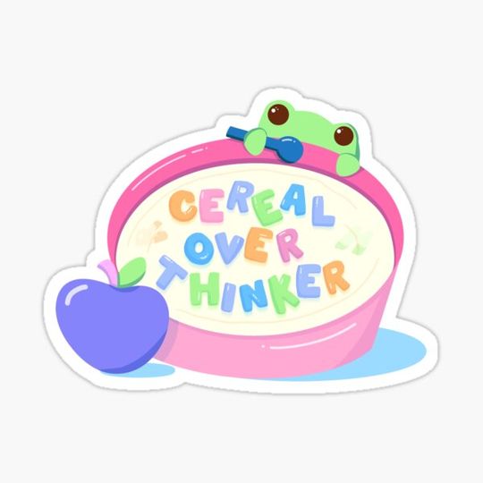 Discover Cereal Over Thinker Kawaii Frog Y2K