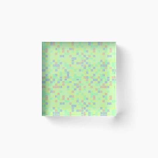 Discover Random Multicolor Abstract Symbols Mint Tone With Geometry
