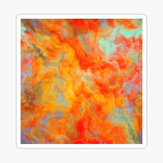 Discover Orange marble abstraction