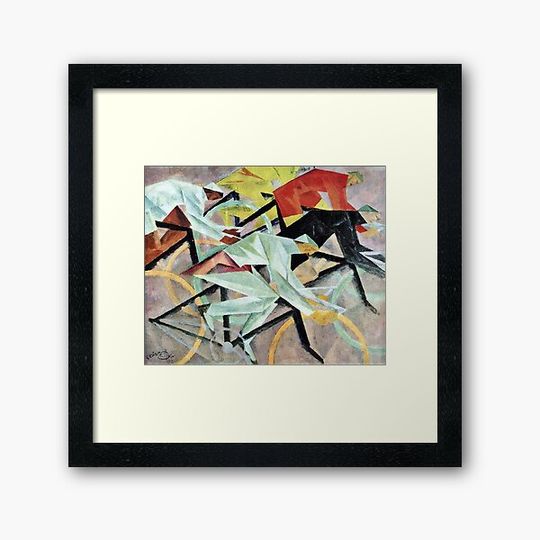 Discover Lyonel Feininger - The Bicycle Race - 1912