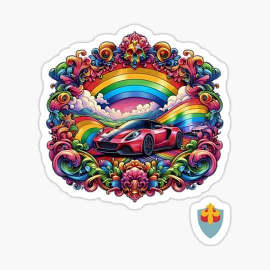 Discover Luxury sports car rainbow colors 18.