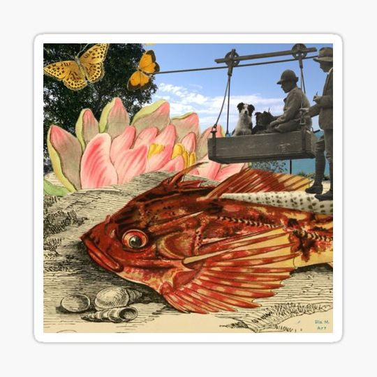 Discover Beach Miners: surrealism collage