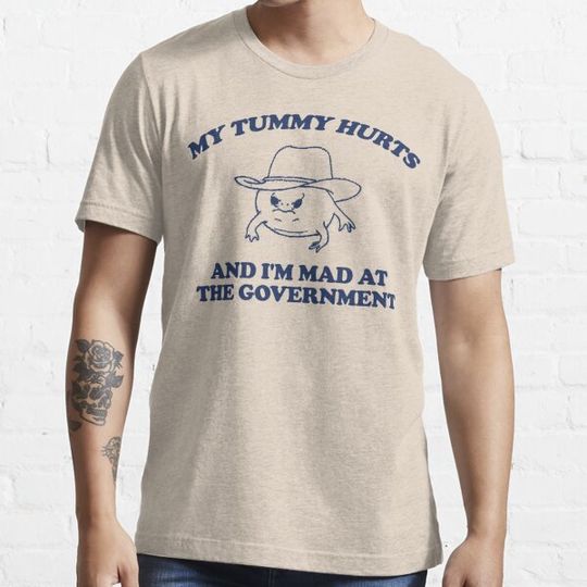 Discover Funny IBS T-Shirt - My Tummy Hurts, I'm Mad at Government