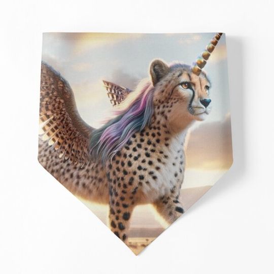 Discover Mystical Cheetah Unicorn Hybrid: Fantasy Creature at Sunset