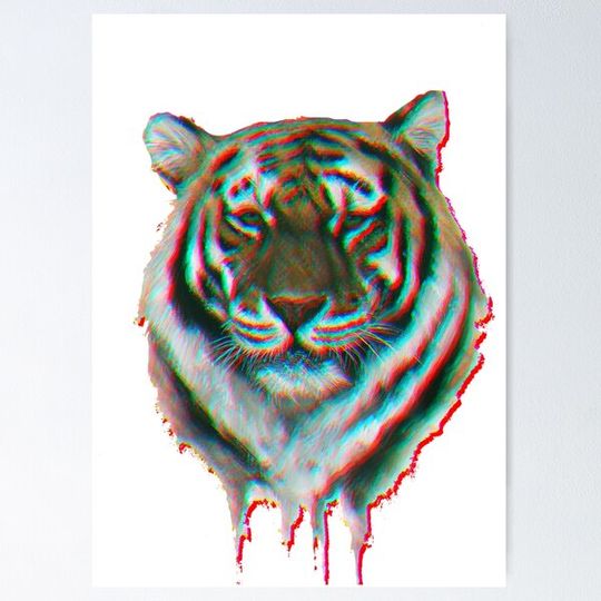 Discover Trippy Tiger Art