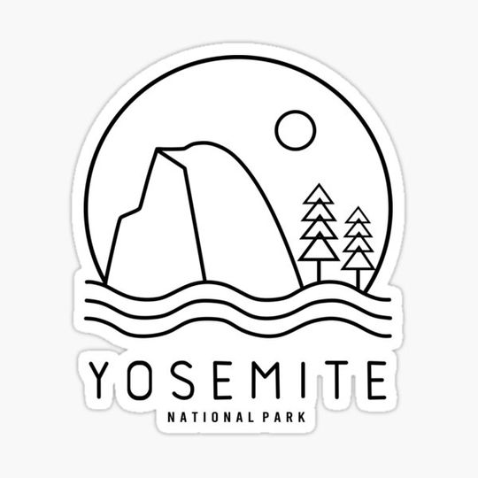 Discover Yosemite National Park (Black Version)