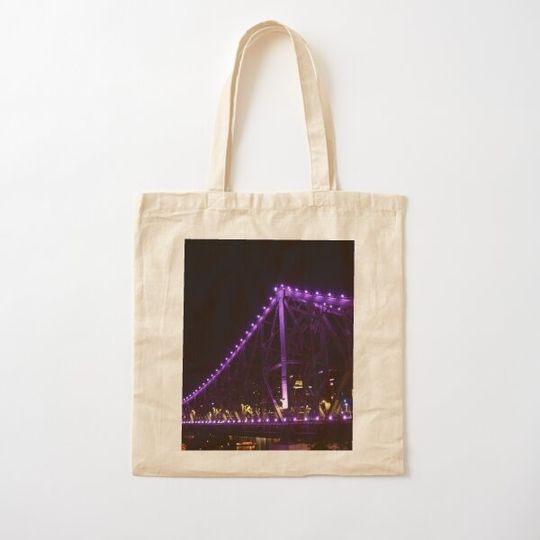 Discover Story Bridge purple lights