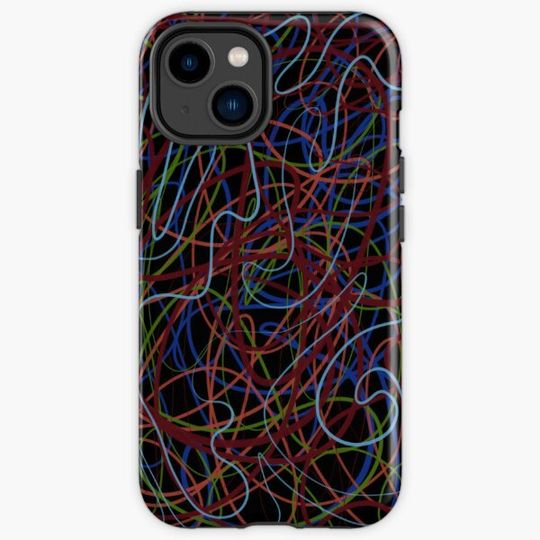 Discover Scribble Doodle Abstract Art Painting Decor Colorful Line Drawing Minimalist