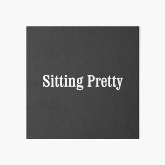 Discover Sitting Pretty, Dark Charcoal Black