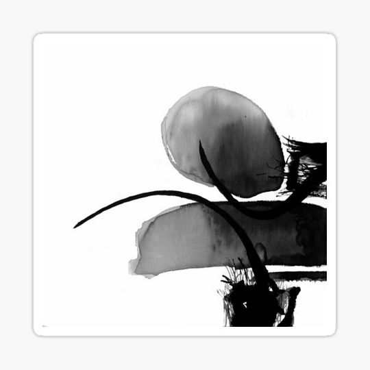 Discover Square ink black white