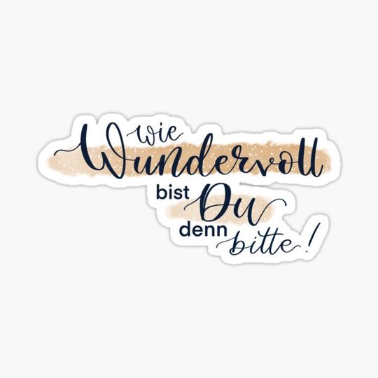 Discover Statement 'How wonderful are you?'