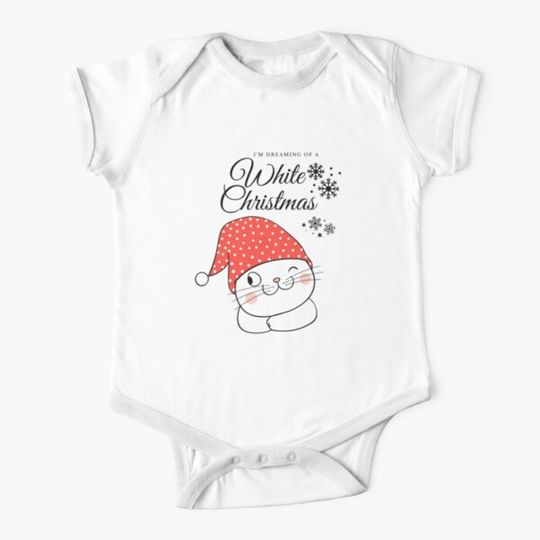 Discover Cute Baby Bodysuit for Christmas Gifts Featuring Cat Design