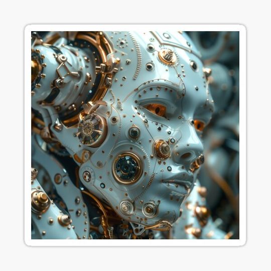 Discover Cyber Steampunk Ceramic Man