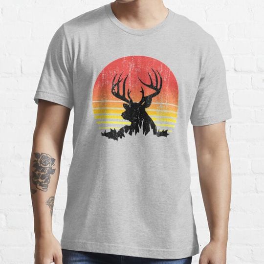 Discover Buck Deer At Sunset Worn Look