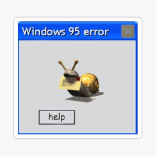 Discover Windows 95 error