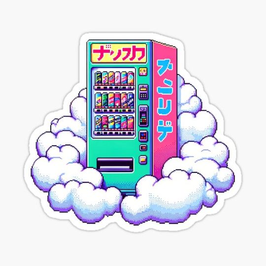 Discover Pixel Art Japanese Vending Machine