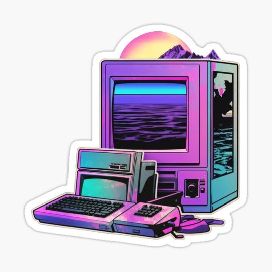 Discover Vaporwave Aesthetic Outside PC - Synthetic Cubism