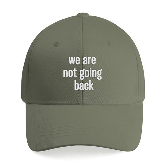 Discover We're Not Going Back Hat - Kamala Embroidered Baseball Cap - Kamala Harris 2024