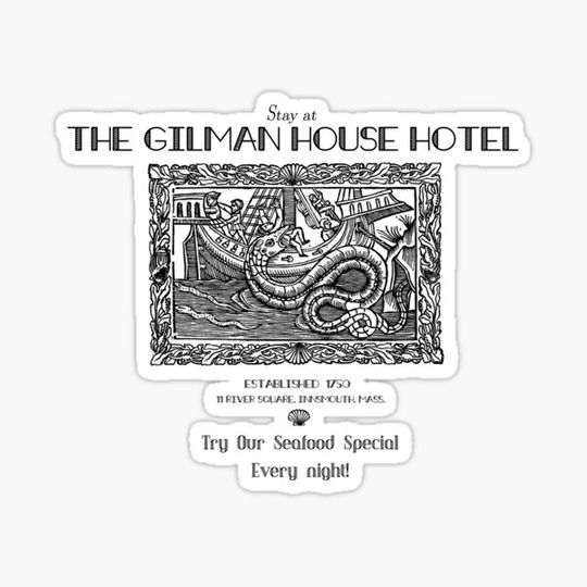 The Gilman House Hotel, Innsmouth - Black Text