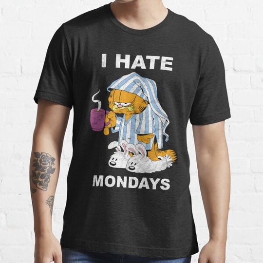 Discover I Hate Monday Cartoon Cat Gift Fan